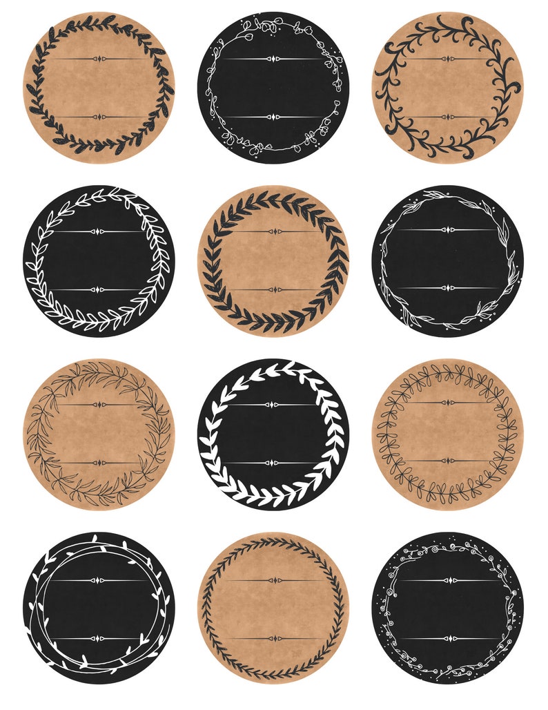 Printable Mason Jar Labels - Etsy