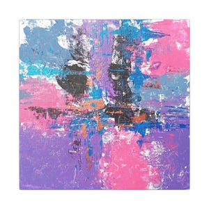 Vibrant Abstract Wall Art Canvas, Colorful Canvas Prints for Home Decor, Modern Art for Living Room, Gallery Wall Accent, Unique Gift Idea