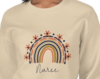 Nurse Sweatshirt, Nurse Shirt, Nurse Rainbow Sweatshirt, Nurse Hoodie, Nurse Gift, RN Sweatshirt, LPN Sweatshirt, Nursing Student Shirt