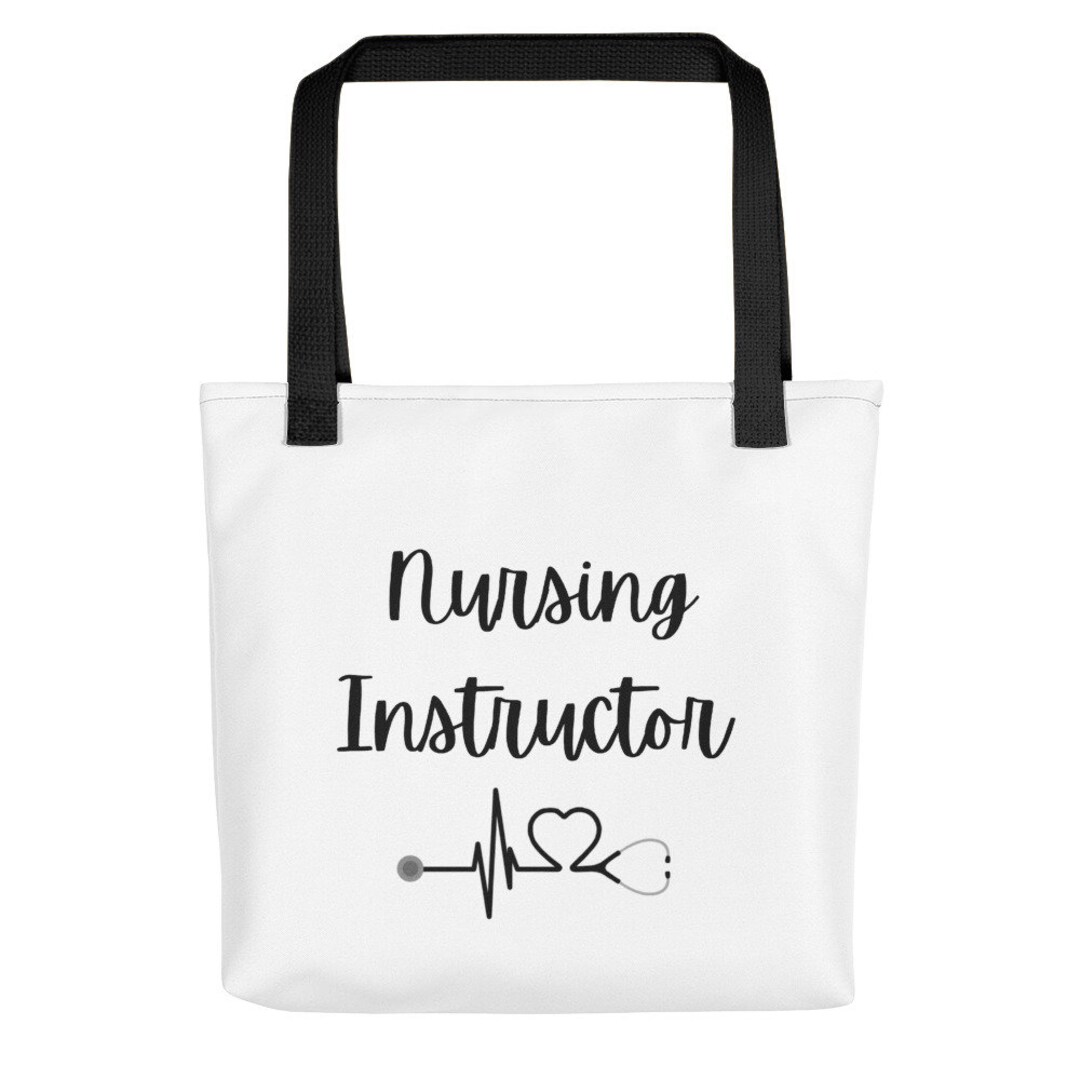 CafePress Natural Canvas Tote Bag - Reusable Shopping Bag, Nursing Instructor & Custom Designs - View #6