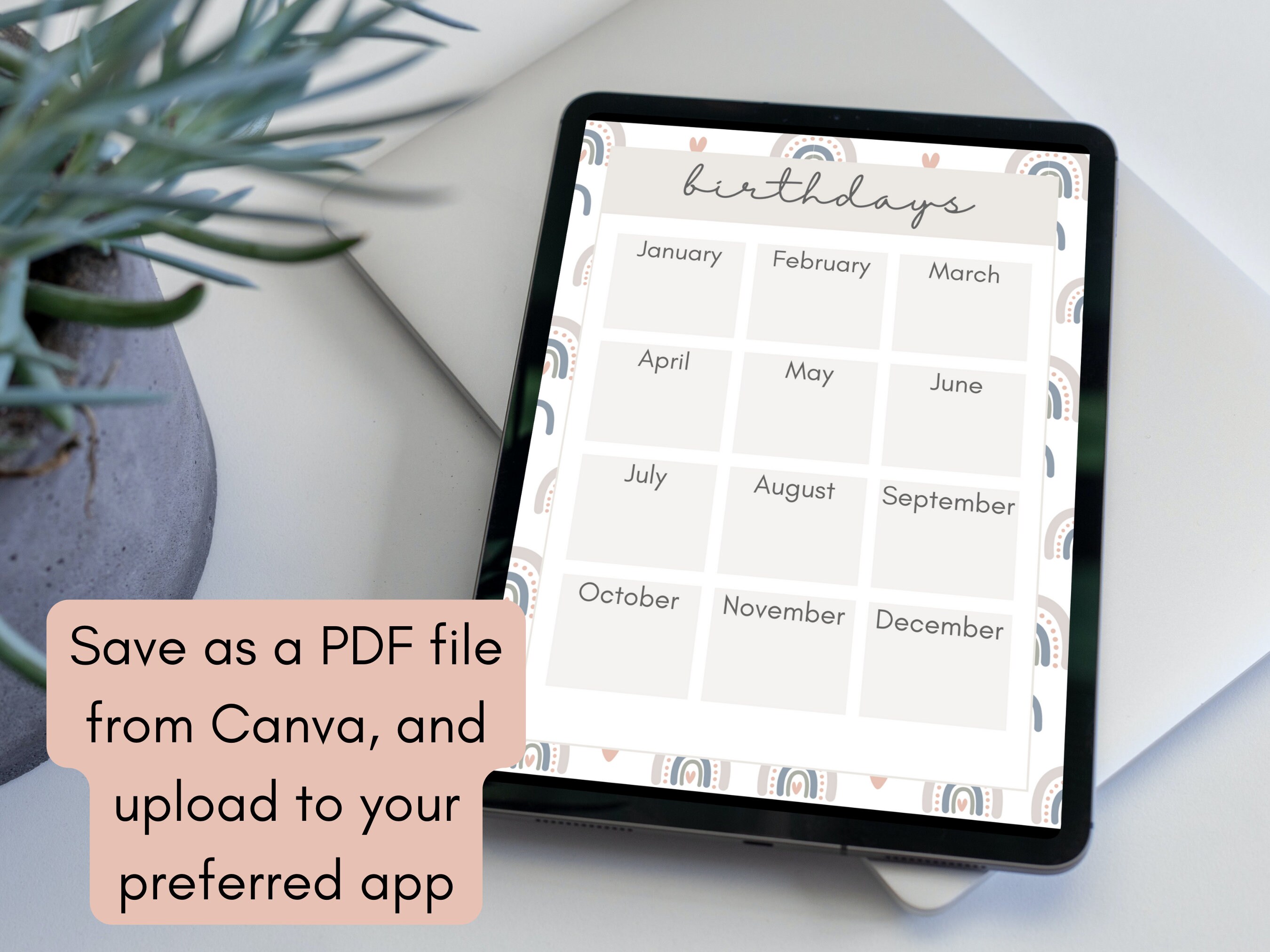 Boho Rainbow Digital Teacher Planner Printable Teacher - Etsy