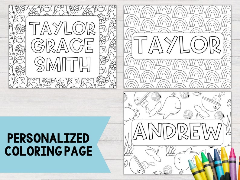 Personalized Coloring Page Custom - Il 794xN.4731810987 G6vz 
