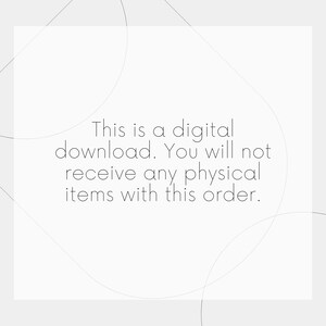 Puede incluir: Anuncio de descarga digital sobre un fondo gris claro con un borde blanco. El texto dice: "Esta es una descarga digital. No recibir&aacute; ning&uacute;n art&iacute;culo f&iacute;sico con este pedido."