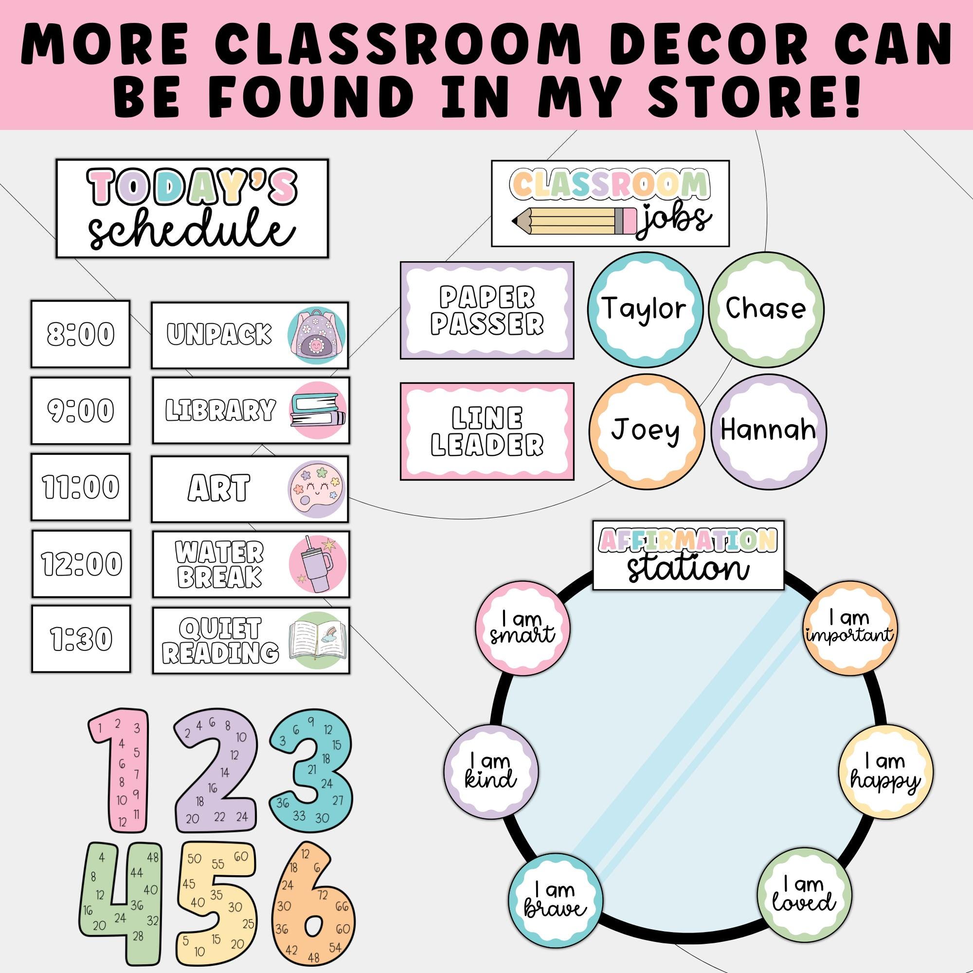 Editable Rolling Cart Labels for Pastel Rainbow Classroom | Editable ...