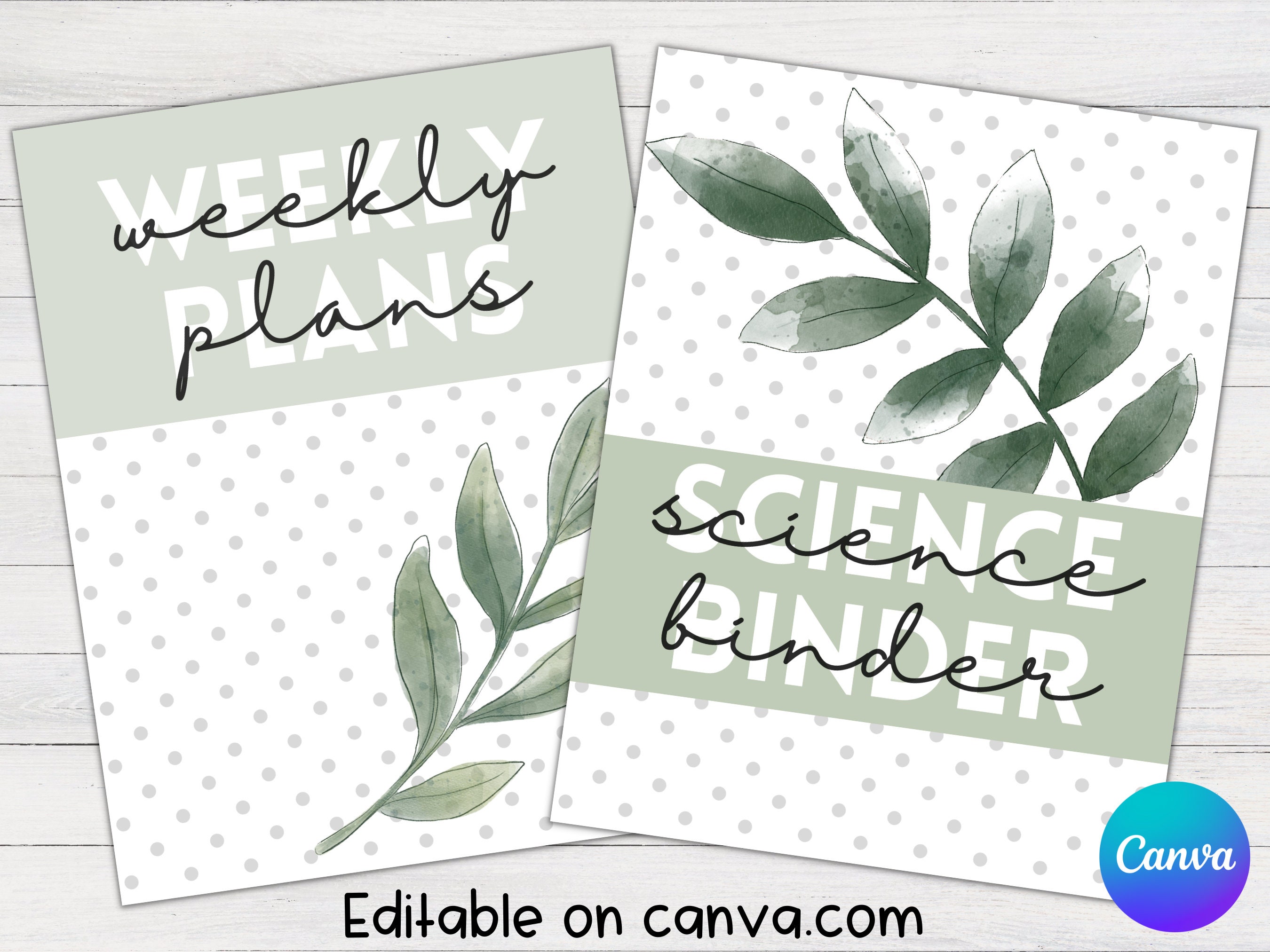 Science Binder Covers