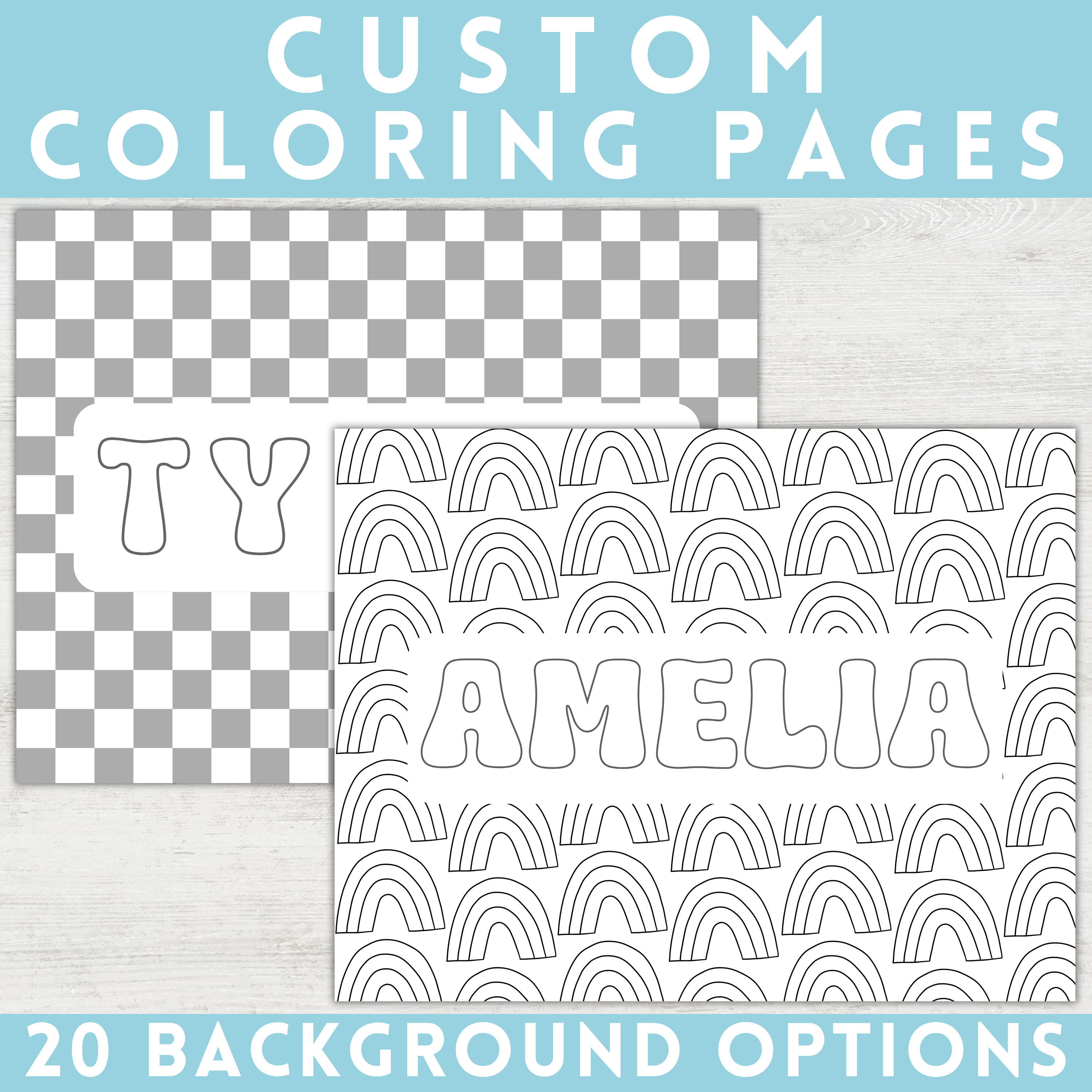 Personalized Coloring Page | Custom Coloring Pages, Name Coloring Page ...