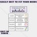 Printable & Editable Classroom Schedule, Daisy Pastel Classroom Decor ...