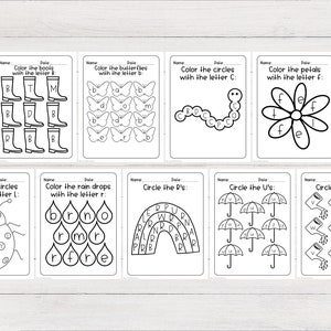 Pacote de planilhas de primavera | Planilhas de pré-escola, planilhas de jardim de infância, planilhas de educação domiciliar, planilhas para impressão, atividades de primavera, png imagem 6