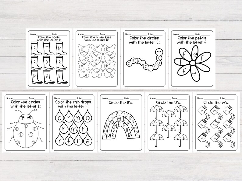 Pacote de planilhas de primavera | Planilhas de pré-escola, planilhas de jardim de infância, planilhas de educação domiciliar, planilhas para impressão, atividades de primavera, png imagem 6