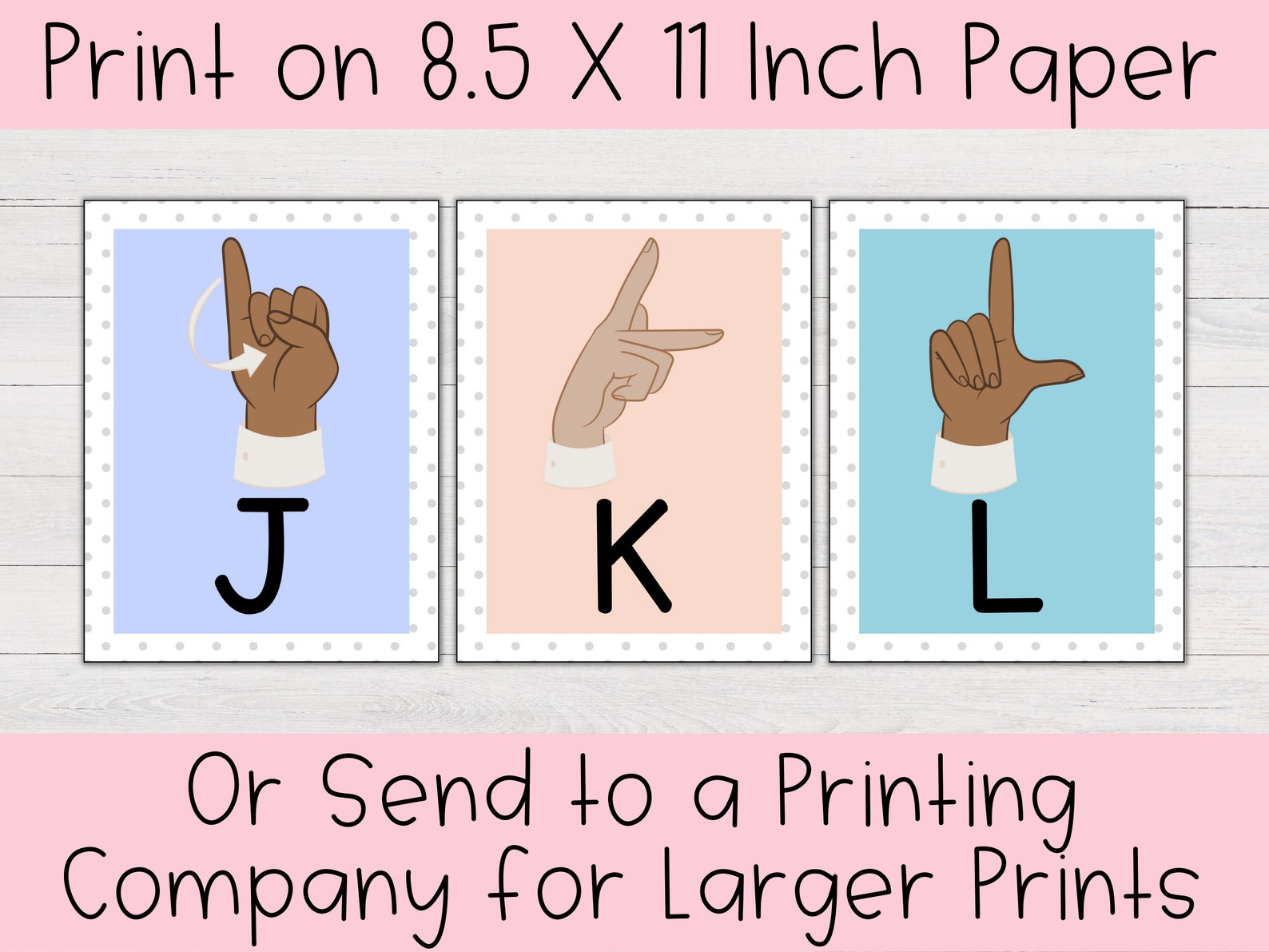 Pastel Rainbow American Sign Language Alphabet Posters | Pastel ...