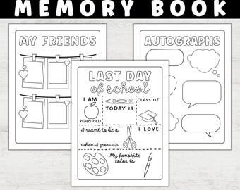 End of the Year Memory Book for Preschool, Kindergarten | Printable End of Year Memory Book for Students, End of the Year Memory Spanish