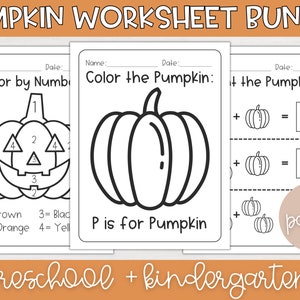 Pumpkin Worksheets | Fall Worksheets, Homeschool, Preschool, Kindergarten, Printable, Halloween, Preschool Worksheets, Homeschool Worksheets