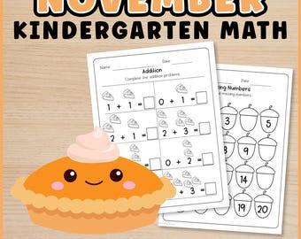 Arbeitsblätter zum Thema Thanksgiving – kein Vorbereitungsaufwand nötig! – Mathe-Arbeitsblätter für den Kindergarten | Arbeitsblätter für den Heimunterricht im November, Herbst-Arbeitsblätter, Kindergarten-Arbeitsblätter