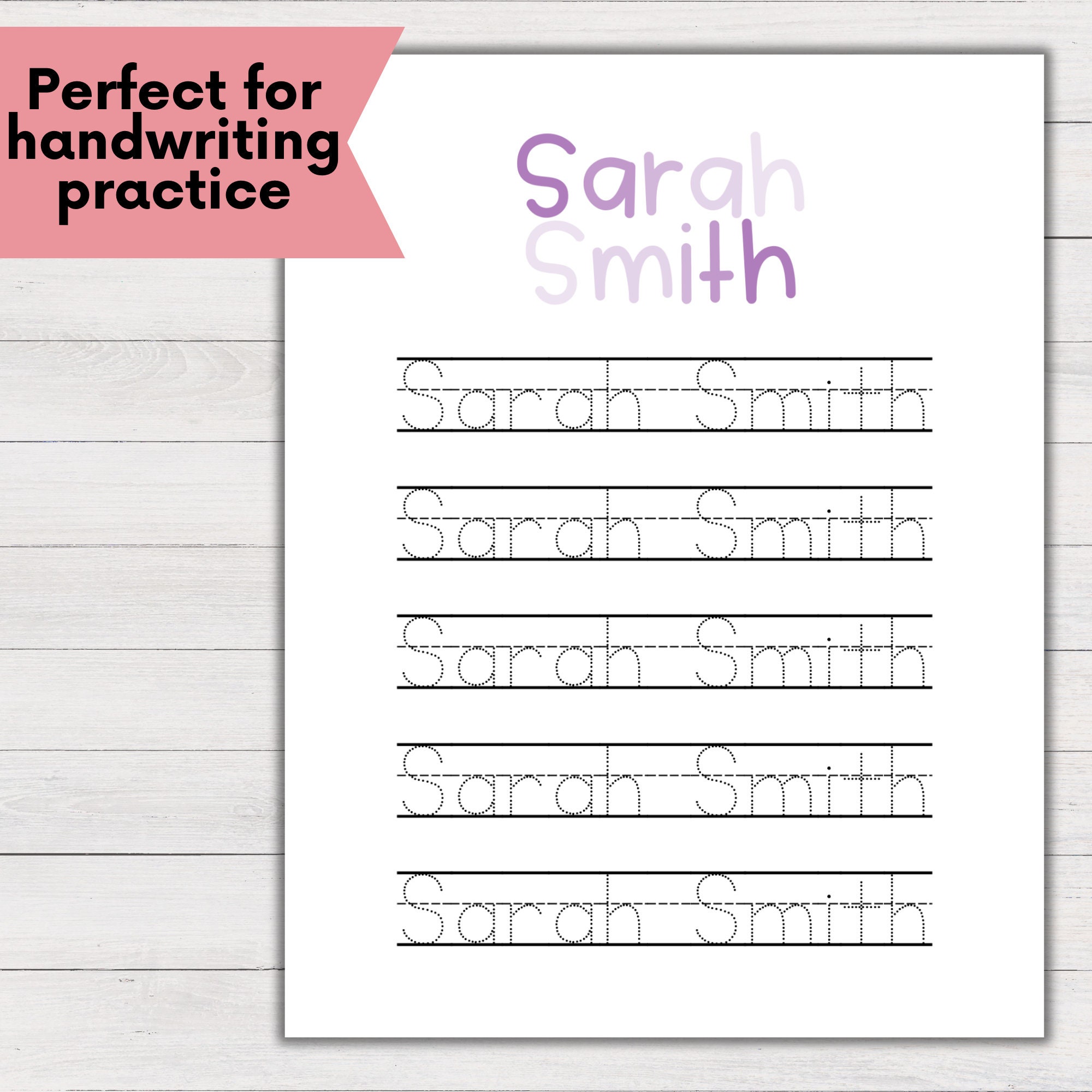 Personalized Name Tracing Worksheet | Name Tracing Worksheet ...