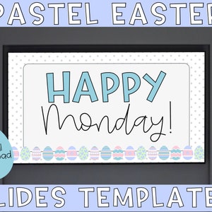 Pastel Easter Slides Templates | Easter Powerpoint Slides, Easter Google Slides, Pastel Easter, Easter for Classroom, Pastel Classroom, Egg