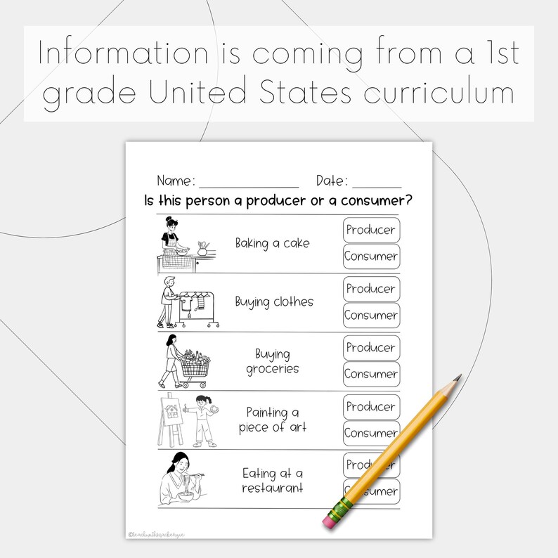 Producers and Consumers Worksheets for First Grade Worksheet ...