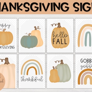 Thanksgiving klaslokaalposters | Thanksgiving klas decor, afdrukbare klas posters, Thanksgiving decor, klas decoratie, herfst
