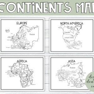 7 Kontinente Karten und Ausmalbilder | Arbeitsblätter, Arbeitsblätter für Homeschool, 7 Kontinente, Landkarten, sieben Kontinente, Geographie, Landkarten