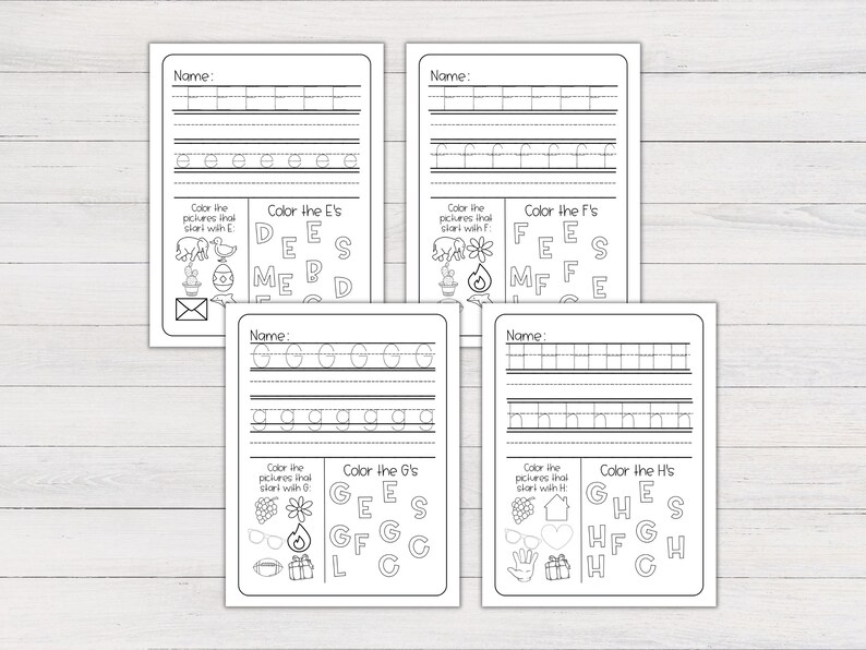 Printable Alphabet Worksheets Kindergarten Worksheets, Preschool ...