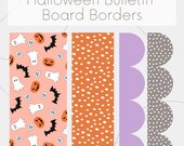 Halloween Bulletin Board Borders | Halloween Classroom Decor, Back to School, Halloween Bulletin Board, Pink Halloween, Bulletin Border
