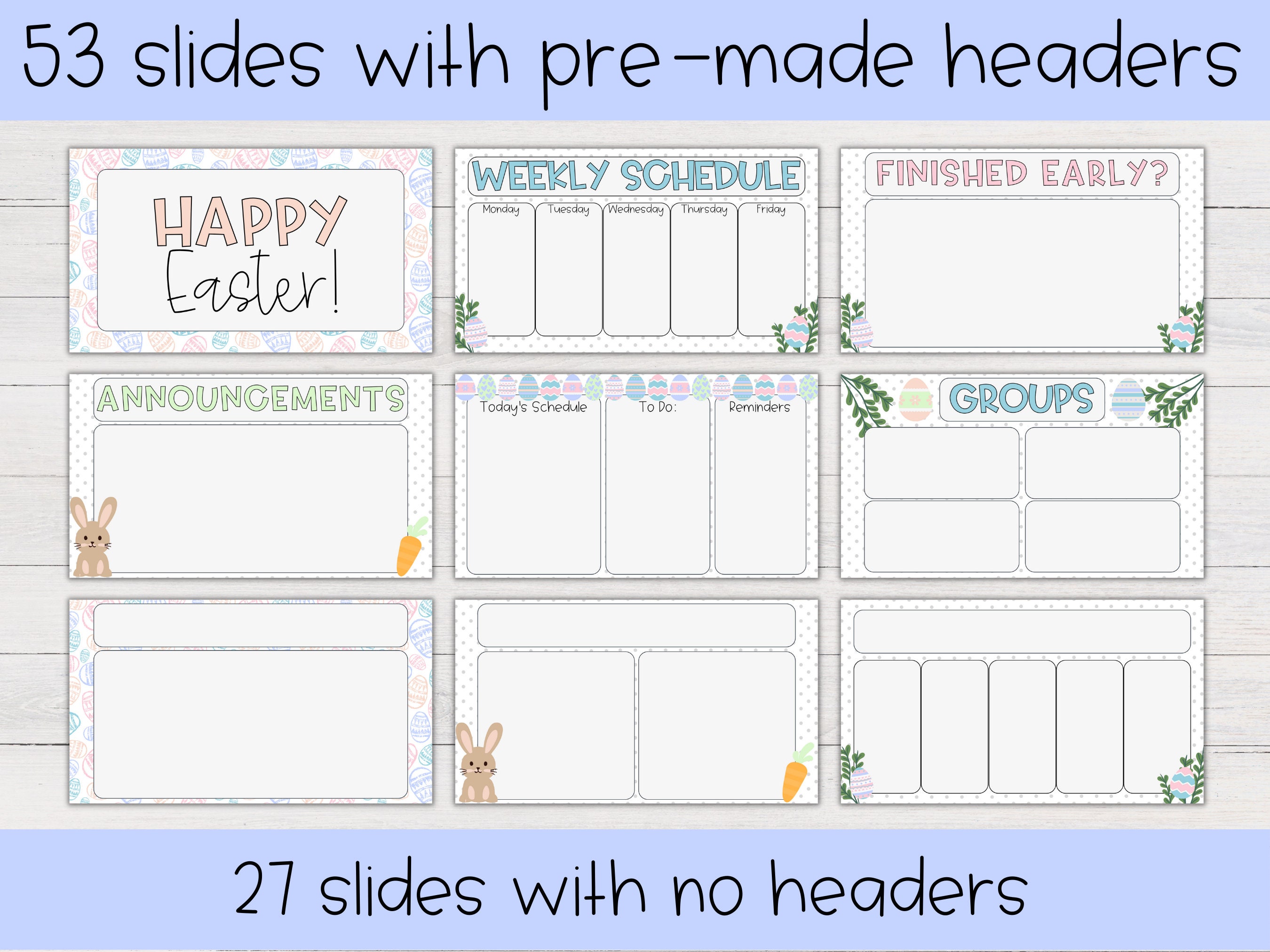 Pastel Easter Slides Templates Easter Powerpoint Slides, Easter Google ...