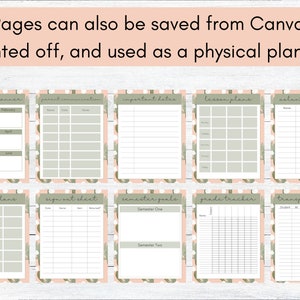 Digital Teacher Planner | Printable Teacher Planner, Cactus Classroom ...