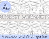 Printable Alphabet Worksheets | Kindergarten Worksheets, Preschool Worksheets, Printable Letter Worksheets, Homeschool, Tracing, Handwriting
