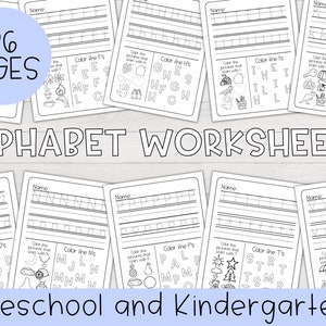 Printable Alphabet Worksheets | Kindergarten Worksheets, Preschool Worksheets, Printable Letter Worksheets, Homeschool, Tracing, Handwriting