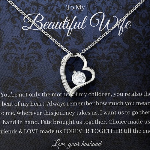 Wife Necklace Anniversary Gift 