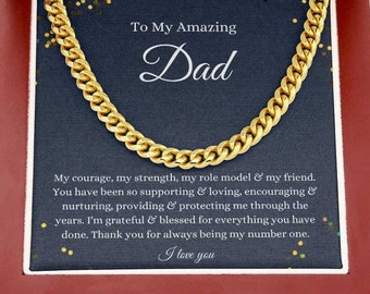 Fathers Day Necklace - Etsy