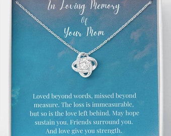 Mom Remembrance Necklace You are Loved White Mother Memorial Necklace