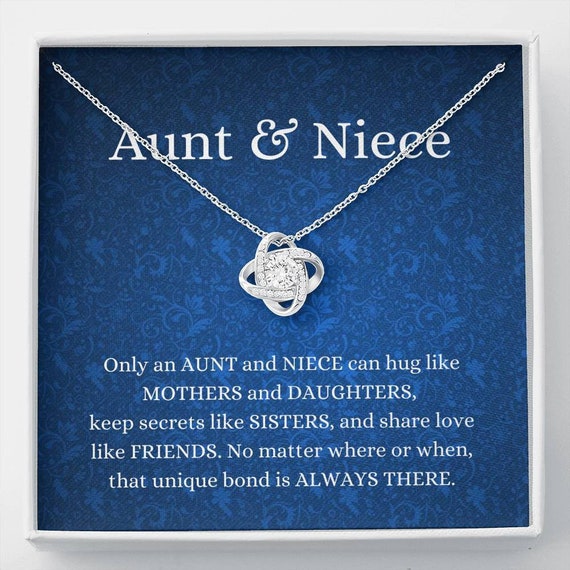 Love Knot Aunt and Niece Necklace Aunt 