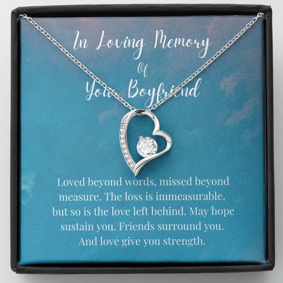 Heart Loss Of Boyfriend Gift Grief Gift Boyfriend Etsy