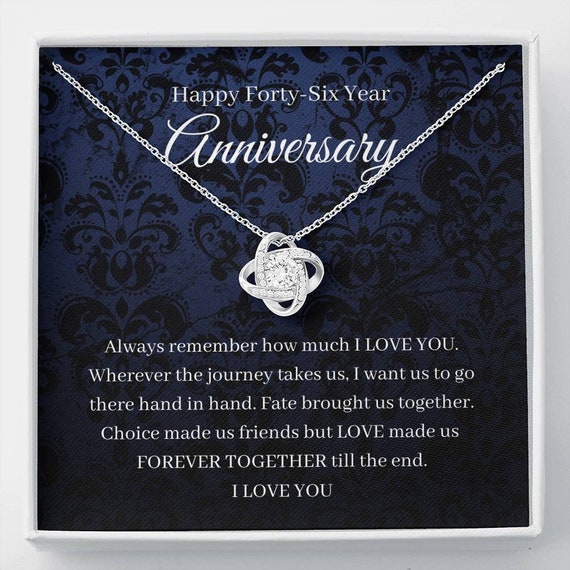 Forty Sixth Wedding Anniversary Gift Love Knot 46th Wedding Anniversary Gift for Wife Games | Etsy