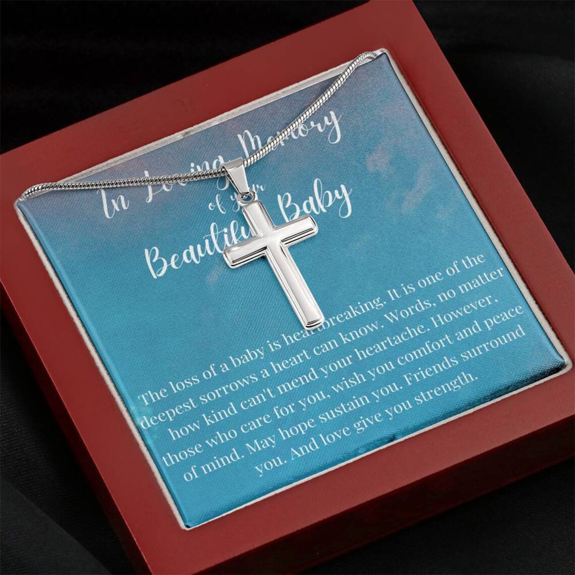 Cross Baby Loss Gift Infant Loss Gifts Loss Of Baby Etsy
