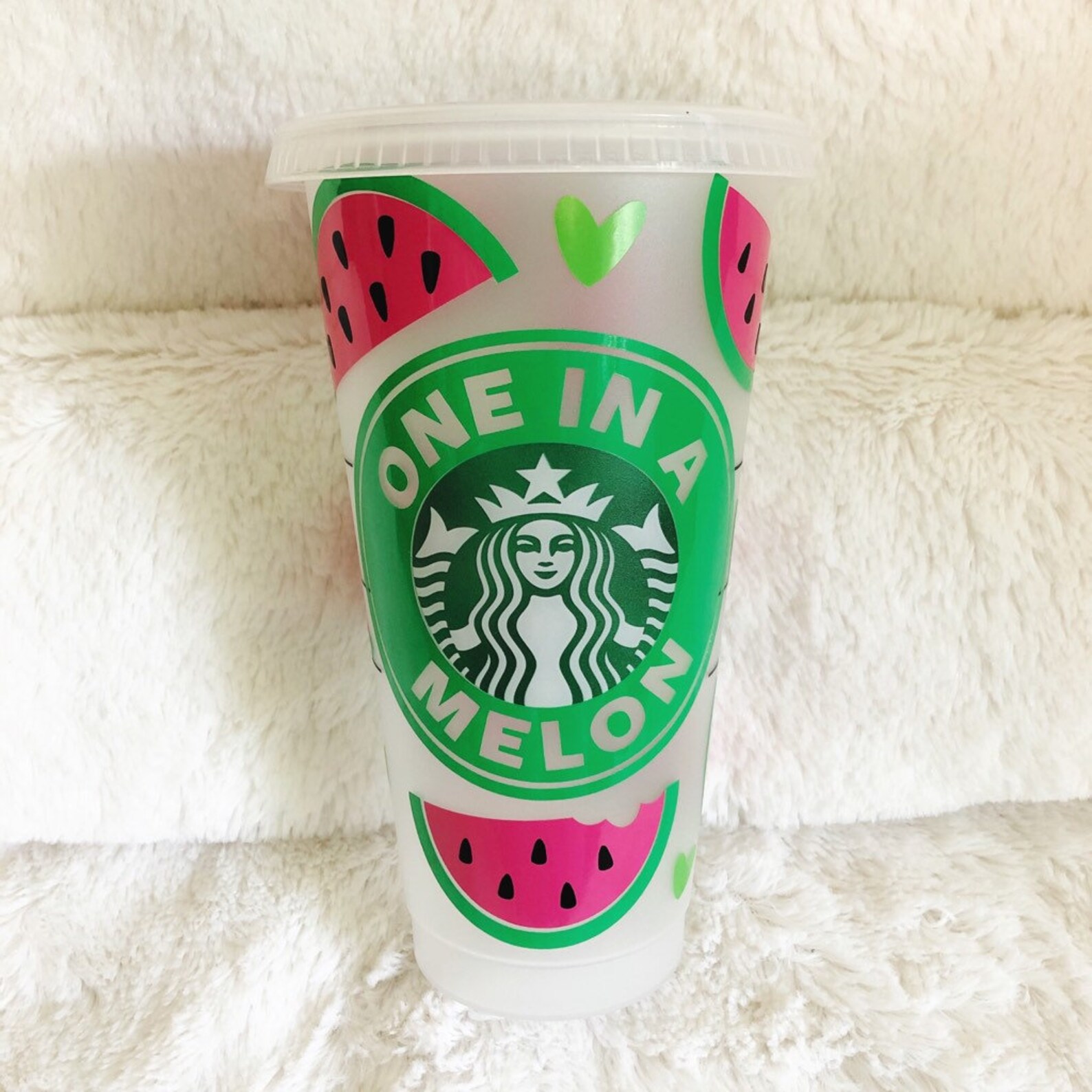 Watermelon Starbucks Cup Custom Starbucks Cup 24oz. Etsy