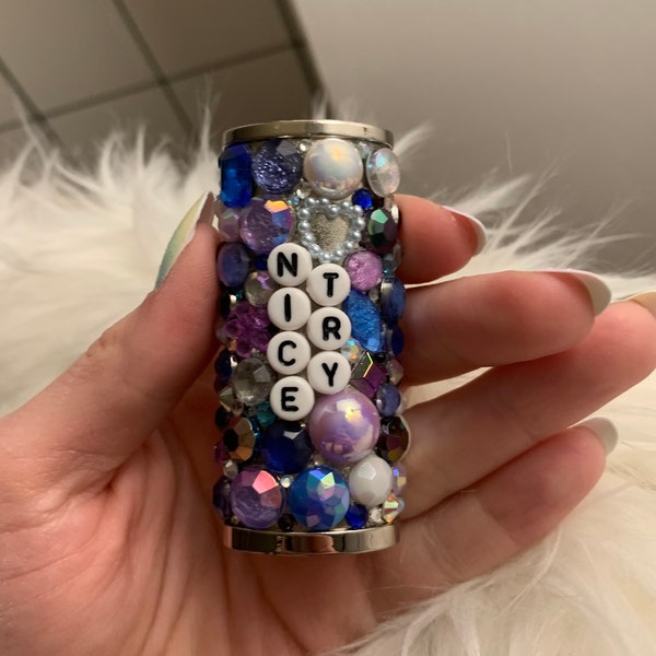 Nice Try Sassy Bedazzled Bejeweled Lighter Case Cover