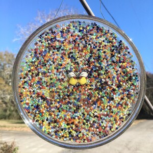 Butterfly mosaic suncatcher
