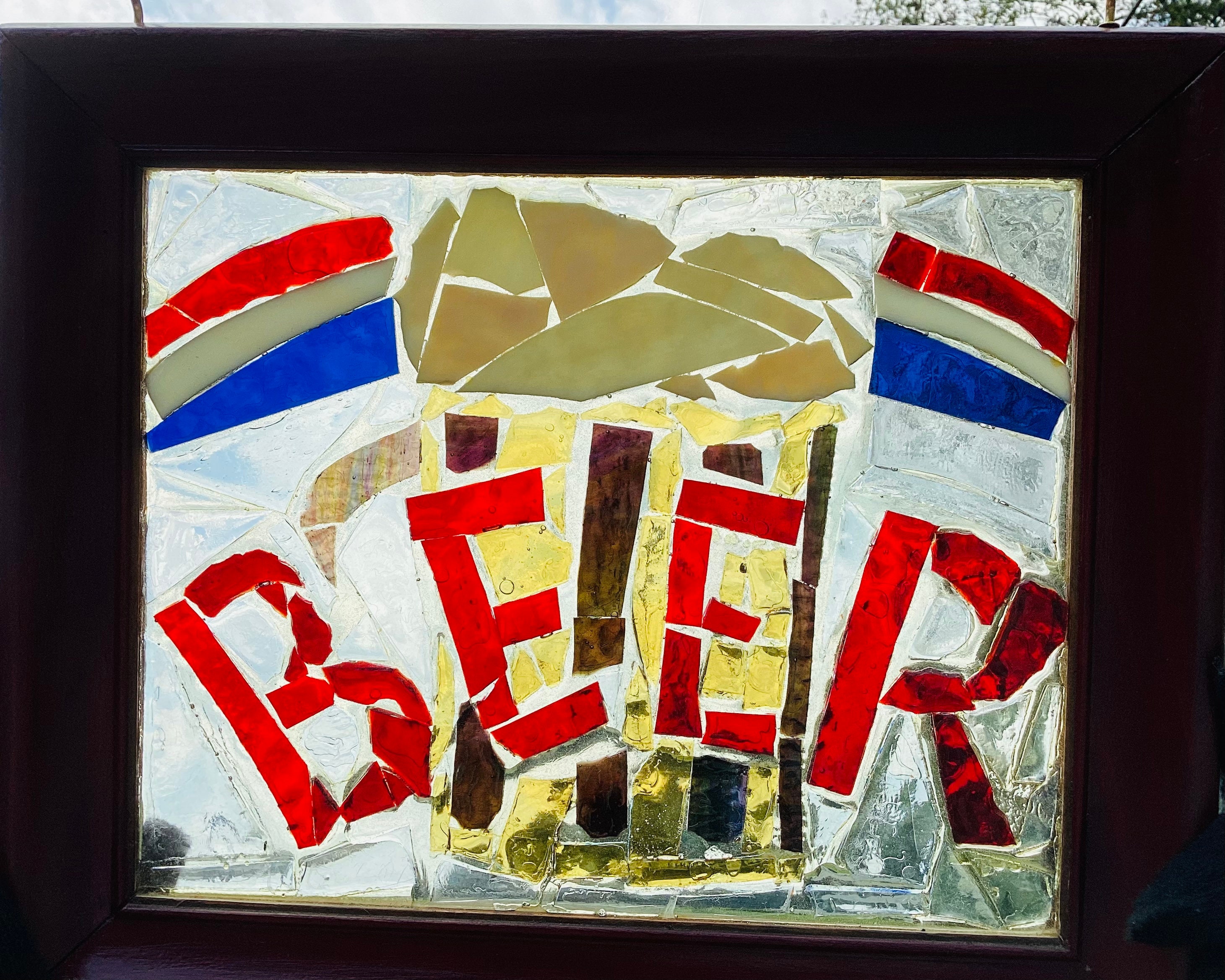 Stained Glass Beer Sign - Etsy