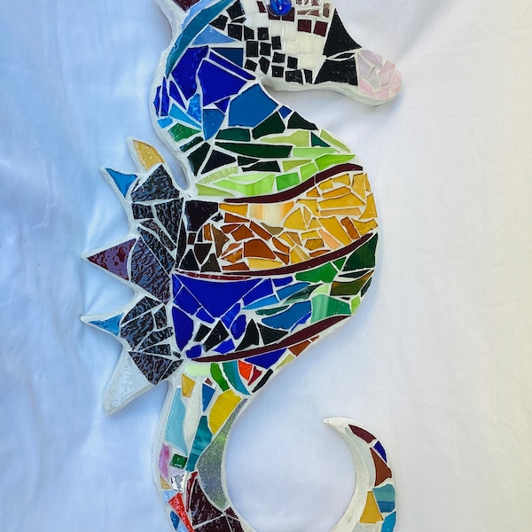 Mosaic Seahorse Etsy