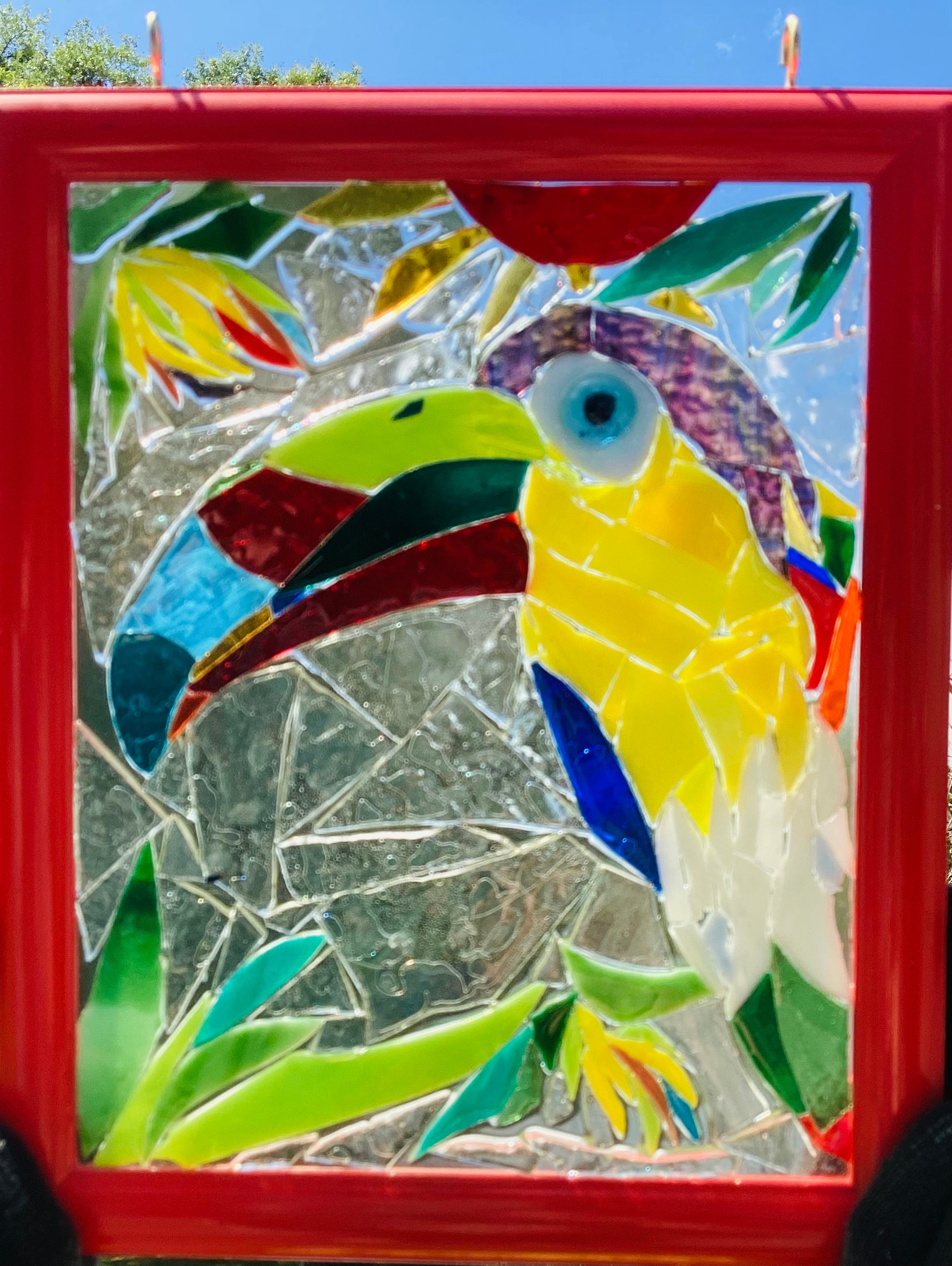 Toucan Stained Glass Mosaic Suncatcher Etsy