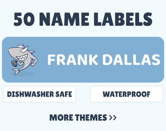 Personalized Waterproof Name Labels | School Supply Stickers