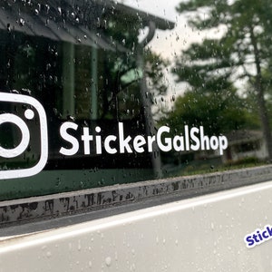 Instagram Car Decal - 10" Wide - Instagram decal - Instagram Window Decal  - Instagram Car Sticker