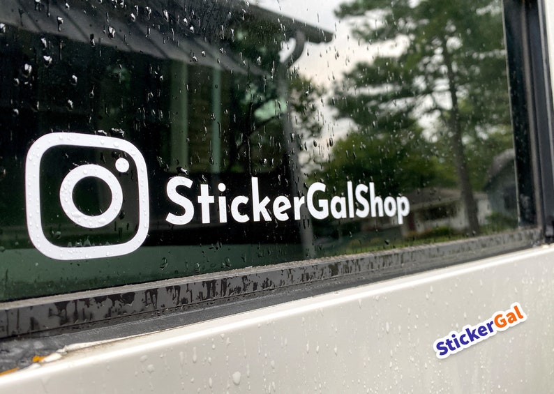 Instagram Car Decal 10 Wide Instagram Decal Etsy