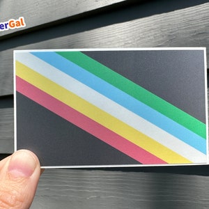 Disability Pride Flag Sticker - Weatherproof Vinyl Decal - Etsy