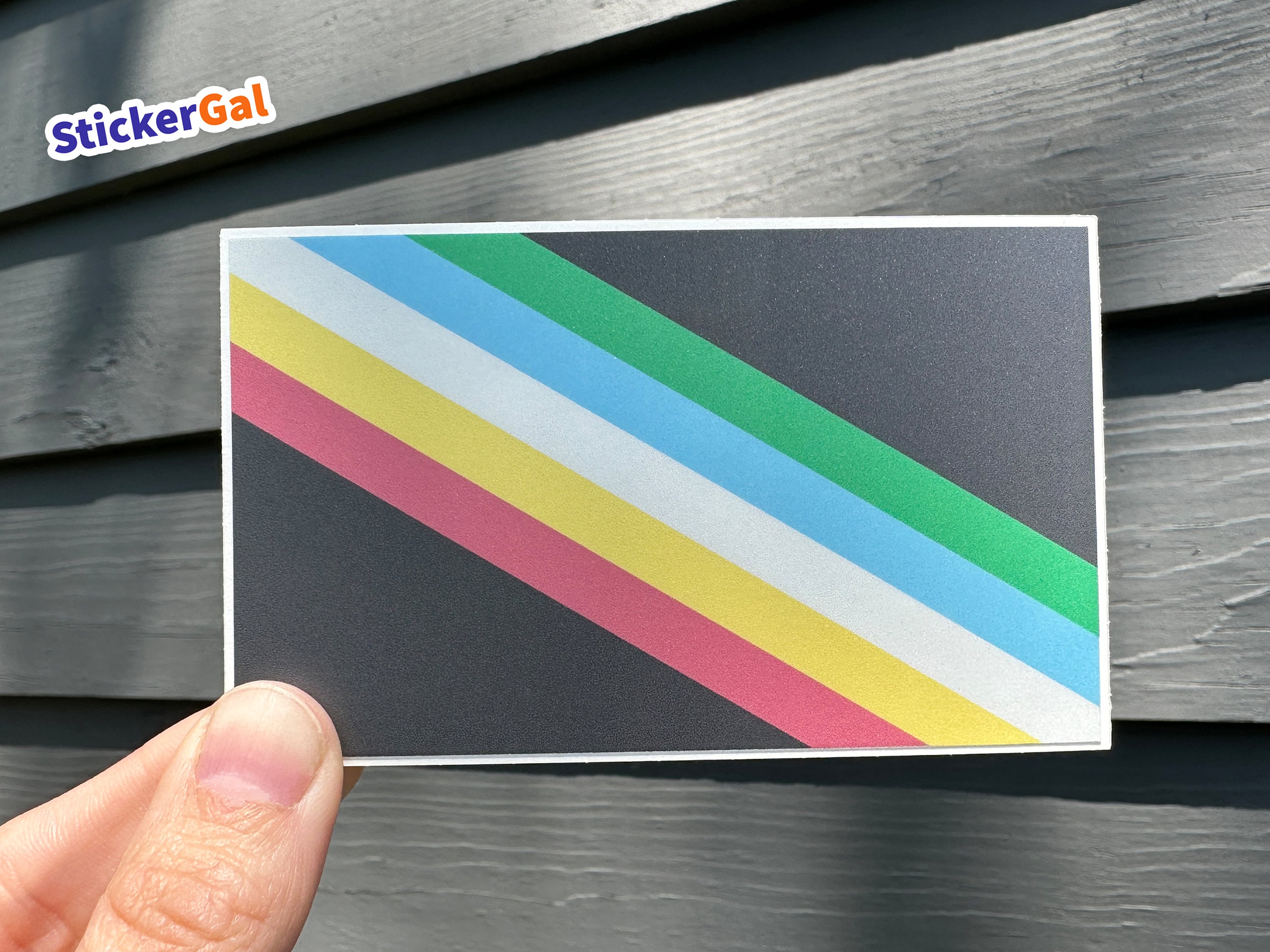 Disability Pride Flag Sticker - Weatherproof Vinyl Decal - Etsy