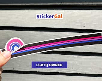 Bi Pride Stripe Sticker | Bisexual Flag Car Decal