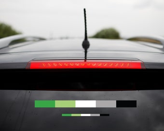 Aromantic Pride Stripe Sticker: Subtle Aro Bumper Sticker, LGBTQ+ Vinyl Decal