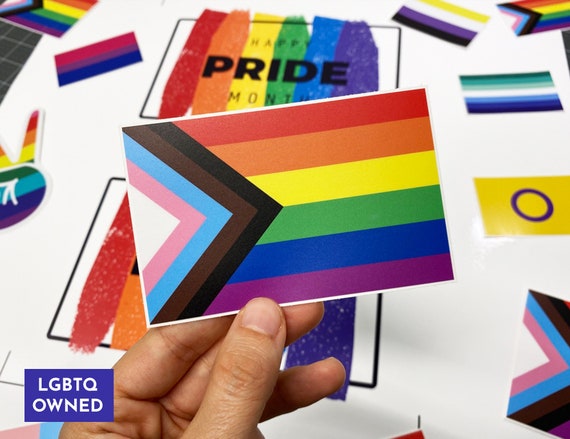 Pride Progress Stickers Roll - 500+ Heart Flag Stickers, Waterproof Vinyl, LGBTQ+ Pride Accessories & Gifts - View #8