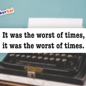 It was the worst of times it was the worst of times - Funny Bumper Sticker - 5 year outdoor life